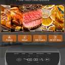 Nuwave Brio Plus Air Fryer 8 Qt, New & Improved, PFAS-FREE, 7 Digital One-Touch Cook Functions that AIR FRY, BAKE, ROAST, DEHYDRATE, TOAST, REHEAT, PREHEAT, 150 Presets, 50F~400F (Cool Gray)
