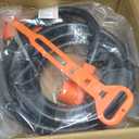 25FT 50 Amp RV Extension Cord Outdoor with Grip Handle,125/250V,12500W, 4 Prong, Heavy Duty 6/3+8/1 Gauge STW, NEMA 14-50P to 14-50R with Cord Organizer, UL&ETL Listed