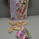 Lehoo Castle Wooden Train Set - Unicorn Train Set for Toddlers 2-4, Wooden Train Track Toddler Girl Toys, Pink Train Fantasy Toys for 3 4 5 6 7 Year Old Girl