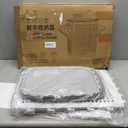 WESAPPINC Rolling Laundry Hamper with Lid, 70L Perforated Plastic Basket with Wheels, Storage Bin with Handle, White (LARGE 70L)