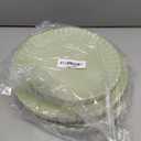 Trendables Scalloped Paper Plates 8.5 Inch & 10.5 Inch 80 Pcs Dinner Plate Set Fancy Disposable Plates for Party for 40 Guests 40 X 8 & 40 X 10 Large & Small Paper Plate Set for Parties Matcha