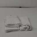 4 Pack Round Tablecloth 90 Inch White Polyester Washable Decorative Fabric Table Covers for Wedding Dining Table Buffet Parties Banquet Decor