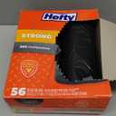 Hefty Strong 30 Gallon Trash Bags, Large Trash Bags 30 Gallon Size, Durable Drawstring Enclosure, Resists Punctures, Leaks, and Tears, Black, Unscented, 56 Bags