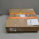 AAAAAcessories D-Shaped Chair Cushions, 2" Thick Dining Chair Pads with Ties and Removable, Machine-Washable Cover, 17" x 16", Set of 2, Natural Linen