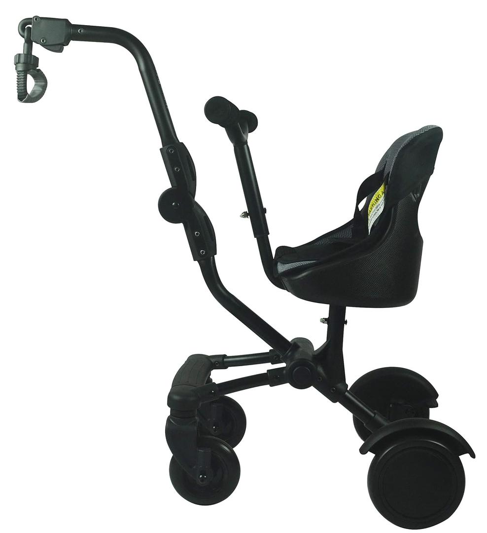Englacha Uptown Rider Child Rides Alongside Stroller Attachment with Comfy Padded Saddle Seat Universal Fit for Most Strollers Quick and Easy to Use Designed for Safety