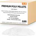 2 lb Poly Pellets Weighted Stuffing Beads,Plastic Pellets Weighted for Stuffed Animals,Poly for Bean Bags, Crafts,Doll and Blankets