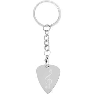 1 Pcs Stainless Steel Guitar Pick,Guitar Pick Keychain,Gift for Guitarist,Music Lover Gifts,Guitar Lovers Keychain,Music Gifts
