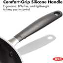 OXO 12 Non-Stick Every Day Frying Pan with Lid, BPA-Free Comfort Grip Silicone Handle, Dishwasher & Oven Safe, PFAS-Free Ceramic Skillet, Black