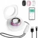 UniJethro Smart Ring for Women Men, Health Fitness Tracker, IP68 Waterproof Rings, Sleep Ring with Charging Case and Ring Protector, Remote Photography, Family Care, No App Fees (Lavender Pink,)