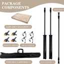 Photo Backdrop Stand with 6x8 ft Abstract Backdrop,Beige