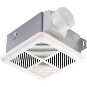 Tech Drive Very Quiet Bathroom Exhaust Fan - 50 CFM, 1.2 Sone, No Attic Access Needed, Energy Star Certified, Easy to Install,3-Inch Duct, Ceiling or Wall Mounted for Bathrooms Up to 55 Sq. Ft, White