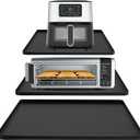 23.6X15.7" Heat Resistant Mat for Countertops, Compatible With Ninja Airfryer, Black Decker Toaster Oven, Silicone Air Fryer Mat Countertops Protector, Air Fryer&Oven Accessories