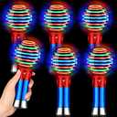 5 Pieces Light up Magic Ball Toy Wand for Boys Flashing LED Wand Light up Toys for Teens Girls Spinner Light Show Spin Sensory Toys for Birthday Party Favor Gifts Classroom Prizes