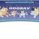 Bluey and Friends Lap Desk Tray Table with Folding Legs, Cup Holder & Device Slot, Portable Kids Lap Desk for Homework, Meals, Tablets & Laptops