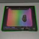 Razer Firefly V2 Pro Fully Illuminated RGB Gaming Mouse Mat: Backlit Design - 15 Zone Chroma Lighting - USB 2.0 Port - Detachable USB Type C Cable - Micro Textured Surface - Anti Slip Base