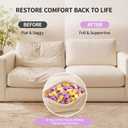 Eleven Artisan Shredded Memory Foam Filling, 20 lb Bean Bag Pillow Stuffing