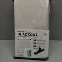 100% Blackout Shield Linen Blackout Curtains for Bedroom 96 Inches Long, Back Tab/Rod Pocket Living Room Drapes, Thermal Insulated Blackout Curtains 2 Panels Set, 50" W x 96" L,Cream