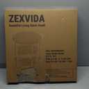 ZEXVIDA Rustic Brown Round Side Table, 3-Tier End Table with Storage Shelves, Farmhouse Nightstand for Bedroom, Small Accent Table for Living Room Sofa, 19.7" D x 21.7" H