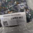 Amazon Essentials Women's Cap Sleeve Boat-Neck Faux Wrap Dress (Medium, Black Ditsy Floral)