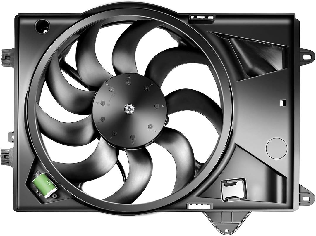 SCITOO Radiator AC A/C Condenser Cooling Fan Compatible with 2012 2013 2014 2015 2016 2017 for Chevrolet Sonic
