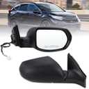 Right Passenger Side Mirror Compatible With 2017 2018 2019 2020 2021 2022 Honda CRV With Manual Folding Power Glass Black Replace#76201TLCA21(3Pins)