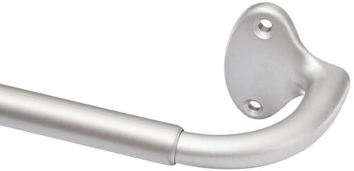 Amazon Basics Adjustable Room Darkening Blackout Curtain Rod, 48" to 88", Nickel