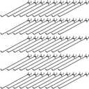 Shimeyao 100 Pcs Peg Board Shelving Hooks Stainless Steel Hanging Board Pegs Wall Display Hooks Bulk for 1/8 1/4 Garage Storage Organizer Accessories(12 Inch,Black)