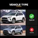 TPE Floor Mats Set for Toyota RAV4 Hybrid 2025 2024 2023 2022 2021 2020 2019, All Weather Custom Fit Floor Liners & Cargo Liner & Backrest Mats