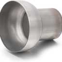 A-KARCK Exhaust Adapter Connector 2" OD to 4" OD, Exhaust Pipe Reducer 4" Overall Length 304 Stainless Steel