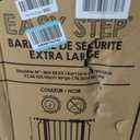 Regalo Safety 29-49" Easy Step Extra Wide Baby Gate for Doorways & Bottom of Stairs, Pressure Mounted Safety Gate with Door for Babies, Toddlers & Pets, Black