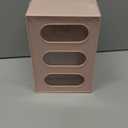 Marbrasse Desk Organizer with 3 Drawer, Multi-Functional Pencil Pen Holder for Desk, Desk Organizers and Accessories with 4 Compartments, Desktop Organizer Storage for Office Home Art Supplies (Pink)