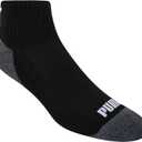 PUMA Men's 6 Pack Quarter Crew Socks (Gray, L)
