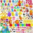 GOAUS Easter Egg Fillers Party Favors for Kids, 220 Pcs Small Toys Prizes Bulk, Goodie Bags Stuffers, Treasure Box Toys for Classroom, Prize Box Birthday Goody Bag