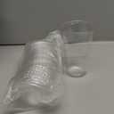 50 Sets Clear Plastic Coffee Cups with Sip Lids, Disposable Plastic PET Crystal Cups for Iced Coffee, Smoothie, Cold Beverage, Drink Shops and Party Catering(Clear,18 oz)