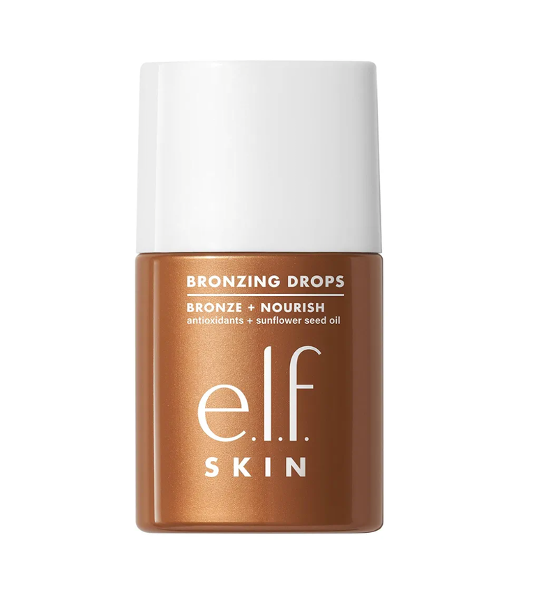 e.l.f. SKIN Bronzing Drops, Liquid Bronzer For Face & Skin, Creates A Sun-Kissed Glow, Infused With Vitamin E, Vegan & Cruelty-Free, Pure Gold