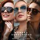 ANYLUV Womens Polarized Sunglasses Lightweight Round Sunglasses for Women Men with UV Protection 3 Packs (C26 Black/Grey+tortoise/Brown+clear Brown/Green & Brown)