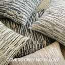 a moment Boho Throw Pillow Covers Set of 2,Striped Decorative Rustic Farmhouse Pillow Cases,Aesthetic Modern Home Decor Couch Cushion Covers for Bed Sofa Living Room 18"X18" Black