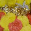 DIYANA IMPEX Marigold Garland for Decoration 5 Pcs of 5 feet Long Strands Artificial Marigold Flowers with Bell, Indian Décor for Pooja/Diwali Decorations/Christmas (Orange + Yellow)