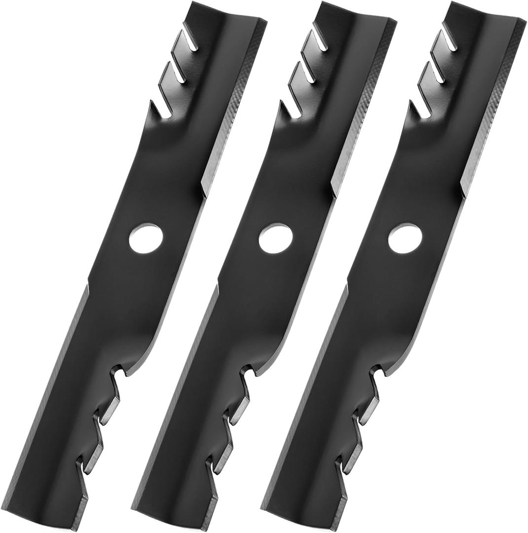 103-6396 Mulching Blades Compatible with Turf Tracer 48" Deck, 103-6391 Mower Blades Compatible with 48" Ex Mark Lazer Z, Vantage, Replace for 103-6401, 103-6381, 103-6401-S, 3 Pack