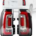 LED Tail Lights Assembly Compatible With 2015-2020 GMC Yukon Yukon XL Left Driver & Right Passenger Side Brake Turn Signal Rear Taillights Assembly W/Bulb Replace GM2800268 GM2801268 84536243 84536242