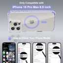 Magnetic for iPhone 16 Pro Max Case, Built-in Screen Protector