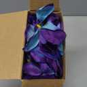 100 Pieces Blue Purple Faux Orchid Flowers Halloween Flower Day of The Dead Decoration Artificial Orchids for DIY Home Wedding Table Centerpieces Mexican Party Birthday Cake Ornaments (Blue Purple)
