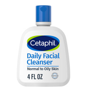 Cetaphil Face Wash, Daily Facial Cleanser for Sensitive, Combination to Oily Skin, 4 Oz, Gentle Foaming, Soap Free, Hypoallergenic