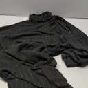 Women's Pullover Sweater Dress Long Lantern Sleeve Turtle Neck Cute Ribbed Knit Bodycon Mini Short Dress 2025 Fall Size M Black