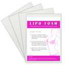 4 Pack Lipo Foam Post-surgical Ab Board Flattening Abdominal Compression Board for using with Post Liposuction Surgery Compression Garments Foam pads for Recovery 8"X11" (XXL)