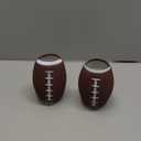 Qinyoung 2 Pcs Football Table Centerpiece Football Vases Decor Cute Rugby Flower Vases Planter Pot Rugby Utensil Holder Pencil Cup for Home Table Decor Sport Theme Party Supplies Gifts