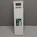 BESTTEN 5 Pack Screwless Decorator Wall Plate, 2 Gang Decorative Outlet Cover, USWP6 Gloss Snow White, H4.69” x W4.73”, Faceplate Cover for Receptacle Outlet & Switch