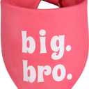 5 x Big Brother Dog Bandana Pink Large 1PCS, Adjustable Triangle Scarf | Pregnancy Announecment, New Baby for Family.