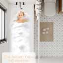 ALLZONE Tension Shower Curtain Rods No Drilling, 29 to 85 Inches, Spring Loaded Curtain Rods for Windows, Adjustable Shower Rod for Bathroom, Heavy Duty Tension Rod Fits Various Wall Types, White