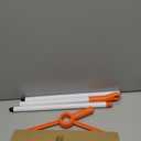 MAVRIZ Air Broom with Removable Rubber Strip and Broom Bristle, Squeegee Broom for Indoor Cleaning, Multifunctional Floor Squeegee for Dust, Hair, Liquids (Orange)